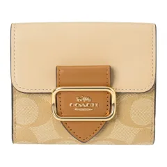 新品 コーチ COACH 2つ折り財布 スモール モーガン ウォレット ライトカーキ/ライトサドル