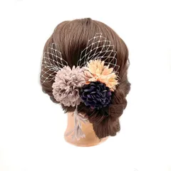 【特価】【2025年のNEWスタイル】髪飾り 人気 成人式 髪飾り セット ヘアアクセサリー ヘアーアレンジ 花 ドライフラワー 水引 振袖 和服 和装 着物 袴 浴衣 成人式 結婚式 卒業式 七五三 お祭り ポニーテール