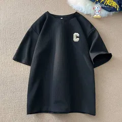 半袖 Tシャツメンズ ワッフル 刺繍入り 半袖Tシャツ トップス 夏 ゆったり カットソー クルーネック 吸汗 通気性 軽量 快適 RsSA722 RsSA722