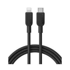（まとめ） アンカージャパン ANKER 310 USB-C＆ライトニングケーブル 1.8m ブラック A81A2011 1本 