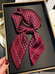 アクセサリー レディース スカーフ 1枚 レディース上品なヴィンテージペイズリー柄プリントスクエア薄手フェイクシルクスカーフ、ボヘミアンヴィンテージカジュアルレディースネックスカーフ、ショール、軽くて薄手の快適なレ