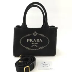 PRADA カナパミニ 2WAY ショルダーバッグ ハンドバッグ 黒 9673 PRADA プラダ ハンドバッグ カナパ ミニ 2way ショルダー 日本