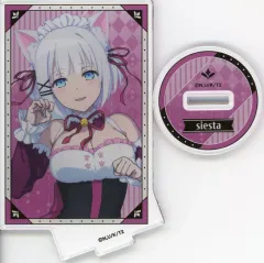【中古】アクリルスタンド・アクリルパネル シエスタ 猫耳メイド アクリルスタンドフィギュア ver.2 「くじ引き堂 探偵はもう、死んでいる。 シエスタ Birthday2024 くじ」 C-3賞