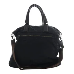 トッズ TOD'S ビジネスバッグ トートバッグ ショルダーバッグ 2way 斜め掛け ナイロン ブラック /YO24