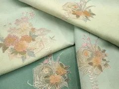 ゆき様⭐未使用❣️逸品❣️美品❣️スワトウ刺繍雪輪に松竹梅ロング道中着です❣️ 2025年最新】スワトウ着物の人気アイテム - メルカリ