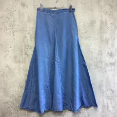 nano UNIVERSE ナノユニバース　ロングデニムフレアスカート　レディース　ブルー　36サイズ