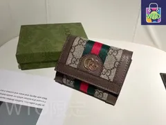 【今日特価】Gucci グッチ ショート財布 表裏頭層小牛皮使用で超薄設計で携帯性に優れる
