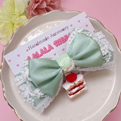 うさぎ♡ ゆめかわ チュールリボン ツイン ハンドメイド リボン