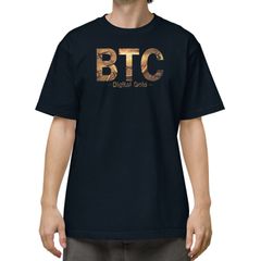 BTC DIGITAL GOLD（ブラック）仮想通貨 投資Tシャツ