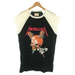 エフオージー フィアオブゴッド FOG FEAR OF GOD メタリカ METALLICA カットオフラグランT Cut-Off Raglan tee Tシャツ ノースリーブ プリント S 黒 ブラック 白 ホワイト /YT