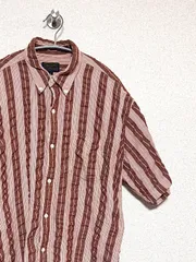 【CHAPS RALPH LAUREN】90s S/S ボタンダウン ストライプシャツ L チャップス ラルフローレン 半袖 古着