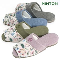 スリッパ ミントン サマーカフス ゴブラン織り 25cmくらいまで MINTON おしゃれ 来客用 室内 前開き オールシーズン レディース メンズ