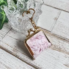 ⭐️リバティ生地使用⭐️ハンドメイド 豆がま口 アレキサンダーマーブル(グレーブルーム)