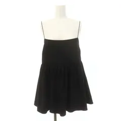 ナチュラルビューティーベーシック NATURAL BEAUTY BASIC 23AW ペプラムキャミビスチェ キャミソール ギャザー FR 黒 ブラック /AT ■OSのサムネイル