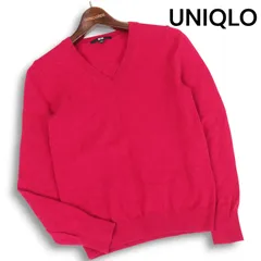 UNIQLO ユニクロ 秋冬 高級 カシミヤ100%★ Vネック セーター プルオーバー ニット Sz.S レディース