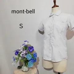 【送料無料】     mont-bell　モンベル　極上美品　半袖シャツ　総柄　Ｓサイズ