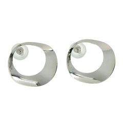 デザインピアス K10WG 10金 ホワイトゴールド スタッドピアス アクセサリー