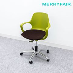 【中古品】MERRYFAIR メリーフェア POGO ポゴ オフィス アーム キャスター チェア 昇降 回転機能 定価4万【3】