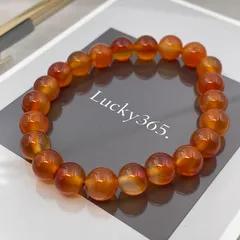 【瑪瑙めのう　アゲート】 天然石 パワーストーン ブレスレット 玉径８mm  ☆lucky365 ラッキー365☆