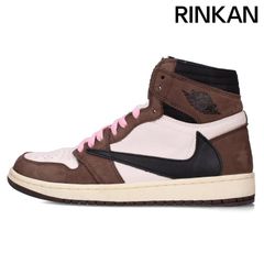 ナイキ ×トラヴィススコット Travis Scott  AIR JORDAN 1 HIGH OG TS TRAVIS SCOTT CD4487-100 エアジョーダン1ハイオージースニーカー メンズ 26.5cm