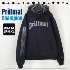 プライマル/チャンピオン★Prillmal/Champion★アームプリント★スウェットパーカー★USAメンズM/JPNメンズXL  #2412D019