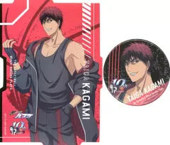 【中古】雑貨 火神大我 缶バッジ＆ステッカーセット 「黒子のバスケ 10th ANNIVERSARYくじ」 D賞 ローソン限定