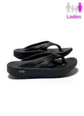 OOFOS OOriginal BLACK ブラック 黒 ウーフォス ウーオリジナル リカバリー レディース サンダル シューズ トングタイプ ビーチサンダル スポーツ コンフォート リラックス 人気 定番 おしゃれ 歩きやすい 旅行 夏
