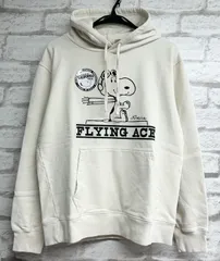 ◾️VINTAGE PEANUTS スヌーピー フライングエース ベヴィーオンス プルパーカー パーカー ユニセックス ◾️ホワイト・ブラック◾️【PESZ-2404】