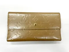 LOUIS VUITTON ルイ・ヴィトン モノグラム・ヴェルニ ポルト・トレゾール・インターナショナル 長財布 M91163 ベージュ フランス製