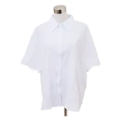 ☆ ホワイト ☆ 7XLサイズ ☆ シャツ 大きいサイズ ストレッチ シャツ ブラウス レディース 半袖シャツ ゆったり 大きいサイズ 襟付き ビジネス オフィス 仕事 スーツ リクルート ワイシャツ フォーマル 体型カバー きれいめ 上品 おしゃれ 春 夏