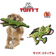 Tuffy's タフィーズ 犬用 おもちゃ ぬいぐるみ 丈夫で長持ち (ミディアム) アリゲーター 頑丈 丈夫 [耐久度5]