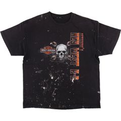 古着 ハーレーダビッドソン Harley-Davidson ドクロ柄 スカル柄 モーターサイクル バイクTシャツ メンズXL相当/eaa568103