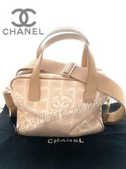 シャネル CHANEL ニュートラベルライン ベージュ ショルダー ハンドバッグ 使用感なくかなりの美品です^ ^