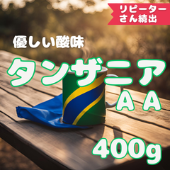 40杯分 タンザニアAA 自家焙煎コーヒー豆(酸味系)