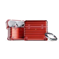 【新品】 miak キャリーケース風 AirPods用ケース(第3世代) レッド MA22091AP3RD