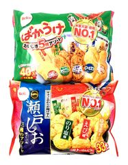 【アソート】｢栗山米菓 ばかうけアソート 36枚入｣+｢栗山米菓 瀬戸の汐揚アソート 30枚入｣ 各1袋 計2袋 【食べ比べ･お試し･セット品･まとめ買い】