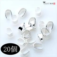 P-259 バチカン 8.5mm【ホワイトシルバー】20個入 クリップ Aカン ペンダントトップ 挟む トップホール 金属 メタル ネックレス用 ハンドメイドアクセサリーパーツ