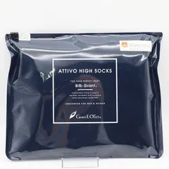 新品未使用 グラントイーワンズ BIBI Grant アティーボ ハイソックスブラック L 2足組 ER7-06-32-01