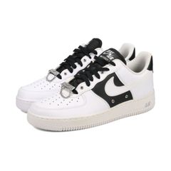 NIKE AIR FORCE 1 '07 PRM WHITE/WHITE/BLACK/METALLIC SILVE US8.5-26.5cm
