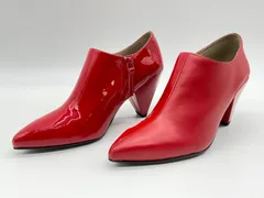 未使用 UNITED NUDE ユナイテッド ヌード 35 ディープレッド Delta Pure Pump サイドジップヒールパンのサムネイル
