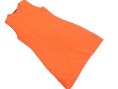 ADOLFO DOMINGUEZ アドルフォドミンゲス ノースリーブ ニット ワンピース sizeM/オレンジ ■◆ レディース