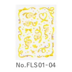 【 新品 未開封 】 キングジム デコレーションステッカー リボン 04 favluv(ファブラブ) FLS0104 未使用 送料無料