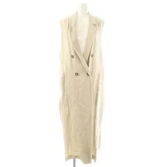 サクラ SACRA LINEN TWILL GILET リネンツイルジレベスト ロング 38 ベージュ /DF ■OS レディース 楽天市場】サクラ SACRA リネンツイル ジレ LINEN TWILL GILET