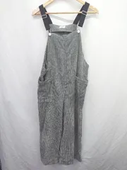 ◇ ⊇ pairmanon ペアマノン コーデュロイ サロペット サイズF グレー レディース E  【1506110002419】