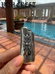 ★DHJJH　シルバーミニライター専用ケースⅡ【BIC社ライター収納可能】