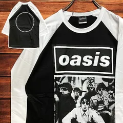 ⭐︎ 長袖 Tシャツ ロンT オアシス oasis ラグラン 黒 白 tee ティーシャツ バンド ロック ツアー ライブ 映画 ムービー キャラ 両面 プリント 派手 奇抜 古着 ビンテージ vintage ラッパー アーティスト  2980 p20/