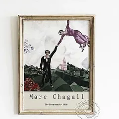 Marc Chagall、La Barque、海外版超希少レゾネ、新品額装付