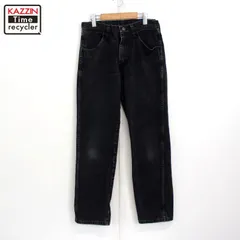 00s ラスラー RUSTLER ブラック デニムパンツ メンズ 表記30×32サイズ