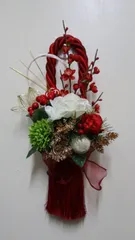 no.3 ハンドメイド しめ縄飾り しめ縄 おしゃれ 造花 お手入れ不要