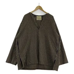 SUNSEA ストライプ プルオーバー F ブラウンのサムネイル
